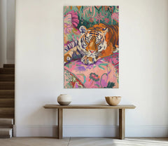 Tigre vibrant Tableau sur toile