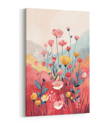 Tableau Paysage floral fantaisiste