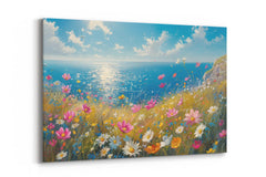 Tableau Prairie de fleurs sauvages côtières 