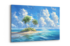 Tableau île tropicale