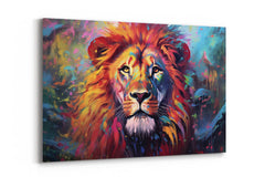 Tableau Lion Coloré