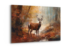 Tableau Cerf Automne