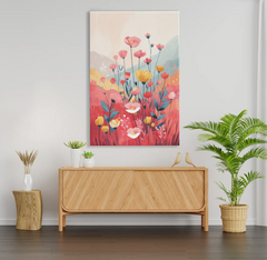 Tableau Paysage floral fantaisiste