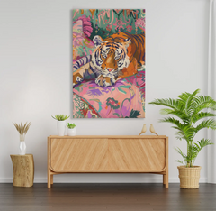 Tigre vibrant Tableau sur toile